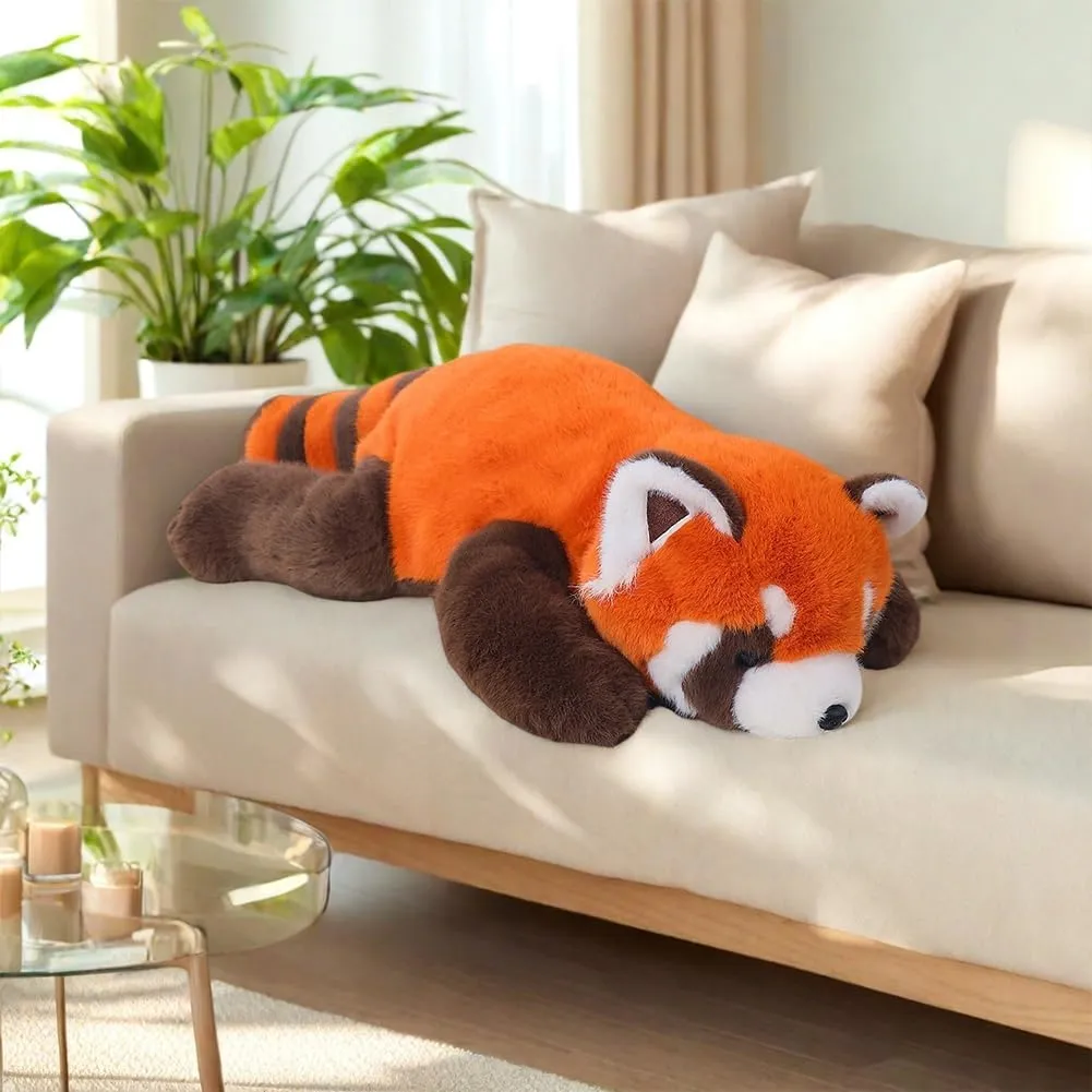 for Kids Girls Boys (25.5in) Red Panda Plush Stuffed Animal - Sleeping Plush Toy Pillow, scale marrow Cute Hugging Plushie, Room Decor, Christmas Birthday Gifts 