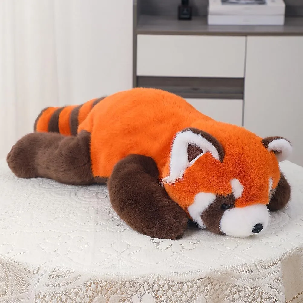for Kids Girls Boys (25.5in) Red Panda Plush Stuffed Animal - Sleeping Plush Toy Pillow, scale marrow Cute Hugging Plushie, Room Decor, Christmas Birthday Gifts 