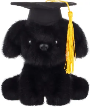 for Kids, Soft Cute Plush Toys for Baby Girl and Boy, Fluffy bulk Black Graduated Labrador Apricot Lamb Black Graduated Labrador Stuffed Animals 