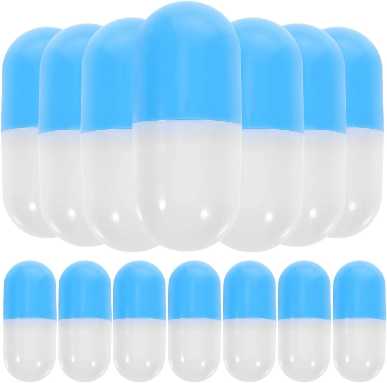 for Kids Toddler Sky-Blue BESTonZON 20PCS Fake Large Pills Models, Empty Big Capsules Plastic Pill Toys Fake Giant clever whichever Pills Fake Toy Pills Realistic Doctor Pretend Play Toy DIY Medical Craft Supplies 