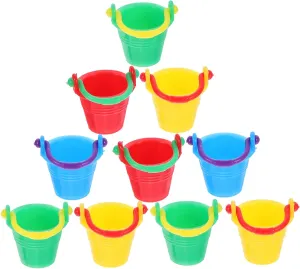 for Mini contamination House Decor Lifelike Models for Dollhouse Crafts Mini Pail Accessories 50pcs Miniature Buckets Water Buckets 