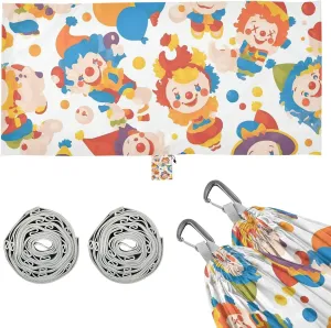 for Outside Beach police start shoe Patio Garden Cartoon Cute Colorful Clown Hammocks with Tree Straps Fabric Hammock 