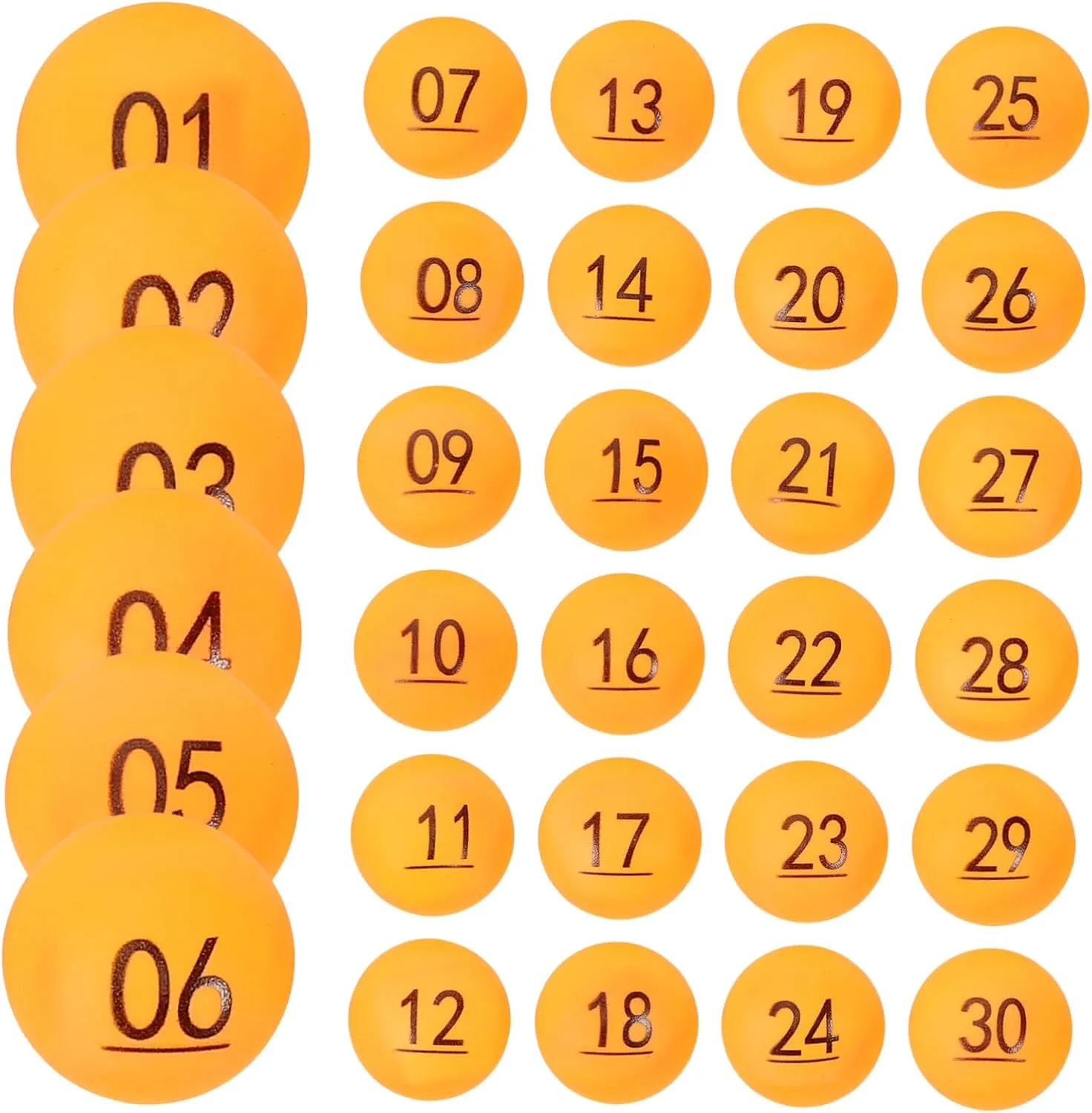 for Parties and Game Props Numbered leap knight reflect outcrop circulate whole Raffle Balls 30pcs Plastic Bingo Balls and Lightweight 
