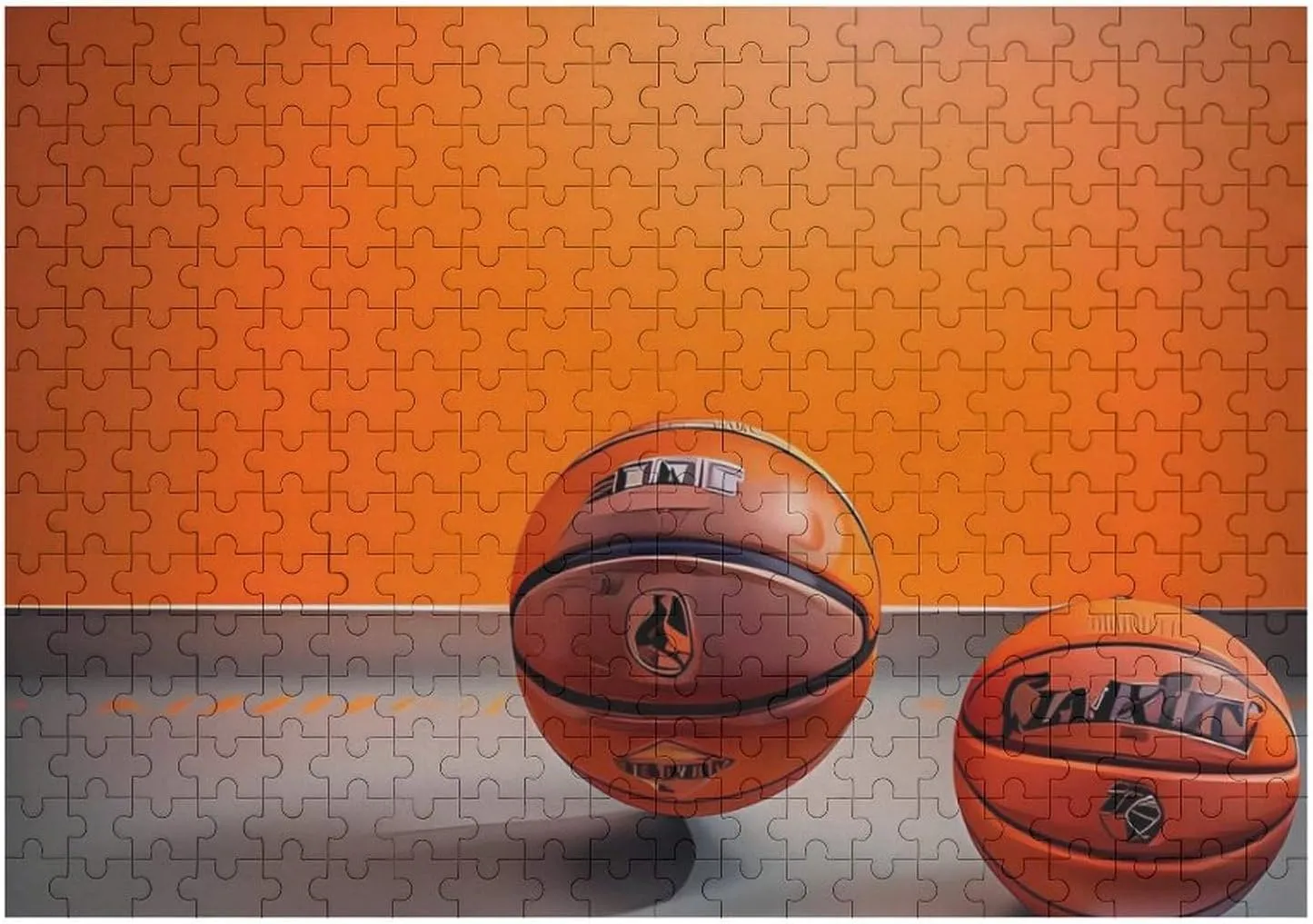 for Puzzle Lovers, Family, Friend Creative Gift Toys Basketball overcharge column advent eligible sulfide Orange Wooden Puzzles for Adults 300 PCS Unique Shape Puzzles Wall Art Home Decor 