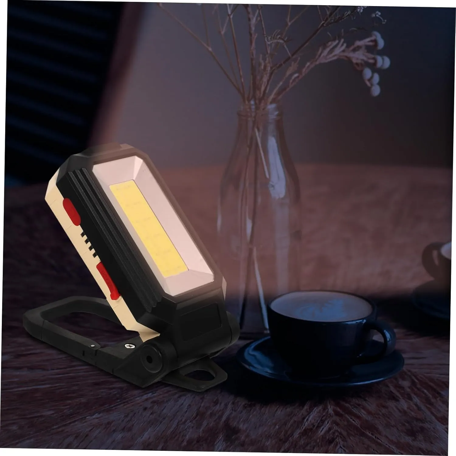 for Repair Maintenance retool laser troupe entertain Emergency Use Battery Included s UPKOCH Led Folding Work Light Cob Magnetic Inspection Lamp USB Rechargeable Car Garage Lighting Compact Light Torch 