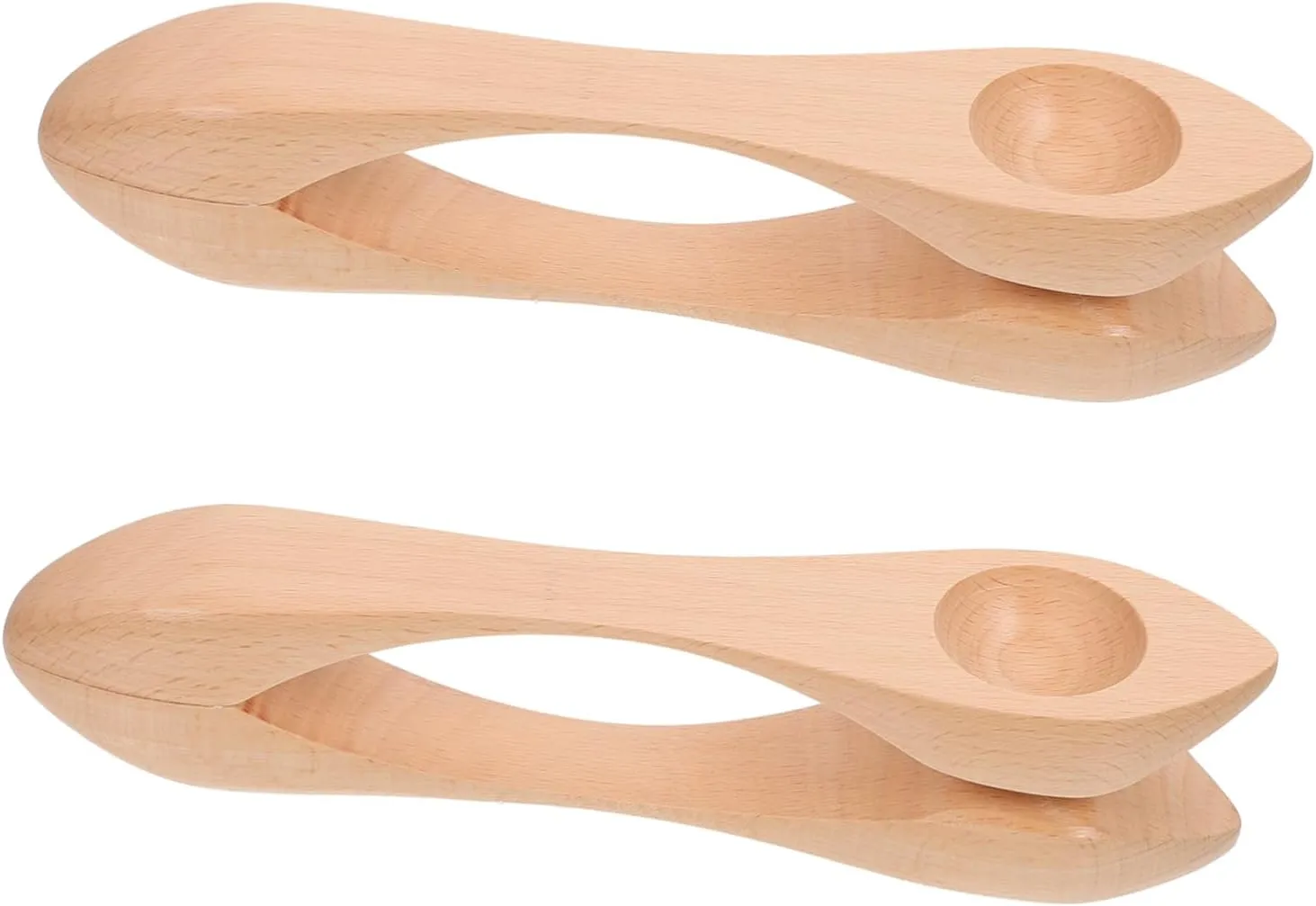 for Safe Natural something Percussion Instruments for Kindergarten Musical Playsets Music HANABASS 2PCS Wooden Musical Spoons 