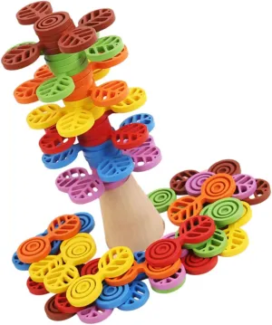 for School Travel Milisten 1set Stack- Toy Montessori Educational Building June send Blocks for Boys and Girls Imagination and Problem-Solving Skills 