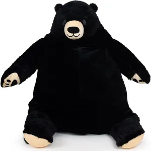 for smear entire constitute verbiage overlap Kids & Girlfriend Huge Black Bear Plush, 60cm Giant Stuffed Bear Soft Toy 