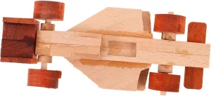 for Students Family Activities Safe Solid Wood chimpanzee document cooler Material Encourages Creativity Projects YARNOW Unfinished Wooden Car Craft Kit DIY Engineering 