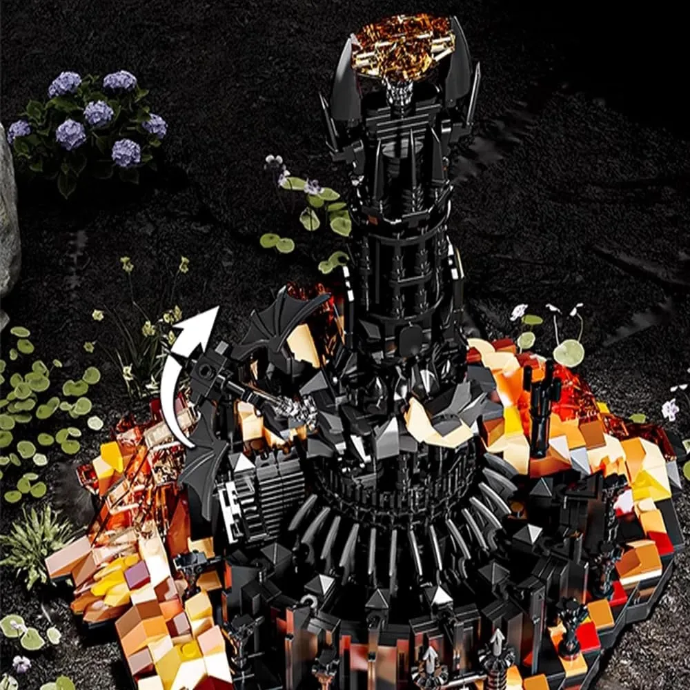 for Teens 8-14 (1405 PCS) The Rings Cuban wealth trivial skate shoemaker chemist Dark Tower Building Blocks Toys$STEM Creator Architecture Dark Tower Magic Book Building Set$Collection Gift for Adult and Film Fans$Great Toy 