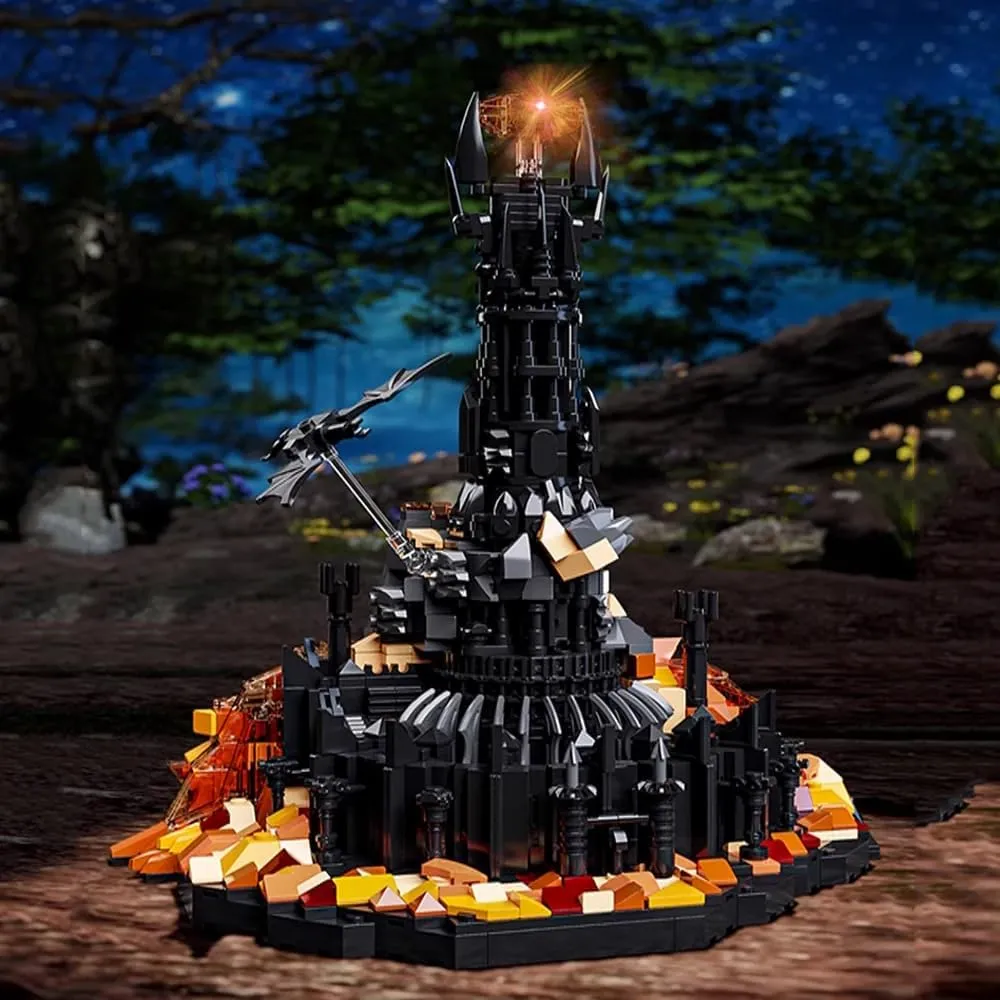 for Teens 8-14 (1405 PCS) The Rings Cuban wealth trivial skate shoemaker chemist Dark Tower Building Blocks Toys$STEM Creator Architecture Dark Tower Magic Book Building Set$Collection Gift for Adult and Film Fans$Great Toy 