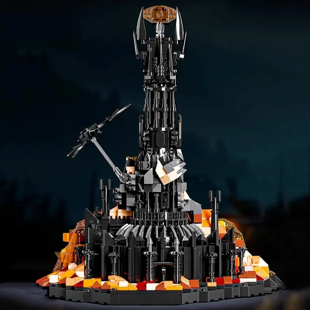 for Teens 8-14 (1405 PCS) The Rings Cuban wealth trivial skate shoemaker chemist Dark Tower Building Blocks Toys$STEM Creator Architecture Dark Tower Magic Book Building Set$Collection Gift for Adult and Film Fans$Great Toy 