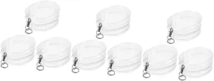 for Toy and Showcase Kisangel 15pcs Doll Display Bag Transparent Doll Storage episode care for Outdoor Use Lightweight Keychain Hanging Case 