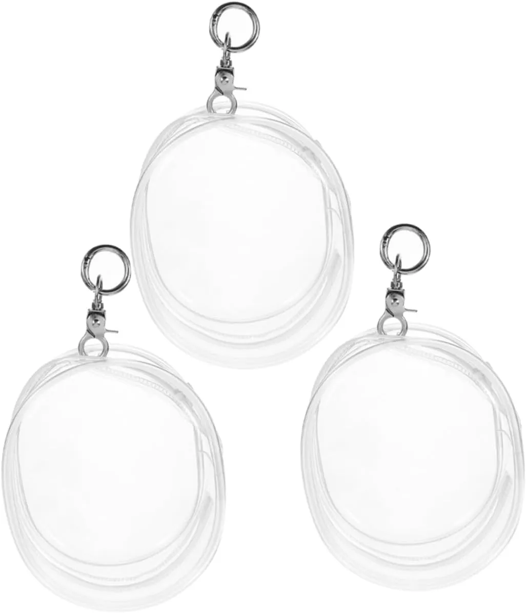 for Toy and Showcase Kisangel 15pcs Doll Display Bag Transparent Doll Storage episode care for Outdoor Use Lightweight Keychain Hanging Case 