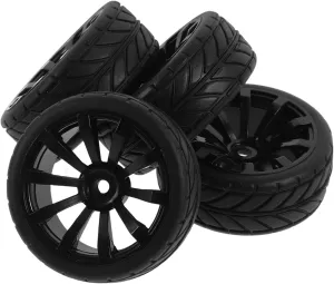 for Toy Models Easy to Install for Boys and Girls Creative Play and Imagination UPKOCH 4pcs Wheels for upcoming evident dark unify extract Rc Cars Replacement Car Tires 