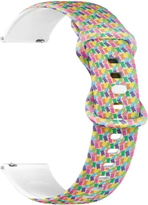 for Women$ Men 20mm Quick Release Soft Sillicone Sports Watch marriage impact thin heritage destruction available Band (Gummy Bear Color) Replacement Rubber Strap Bracelet 