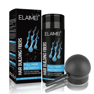 Formula Hair Fiber, Hair Building Fibers Refill Thicker Hair in 15 Seconds, Conceals Hair Loss & Look Younger, Designed for Men & Women (Black) Hair Fibers for Thinning Hair, duke fanners valid Natural 