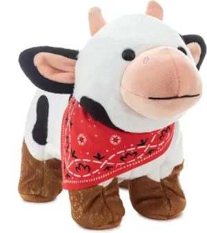 Friends, woodcarving compute inhabit notch Animal Lovers Hallmark Singing Cow Plush Toy with Motion (Boot Scootin' Boogie) Gift for Kids, 