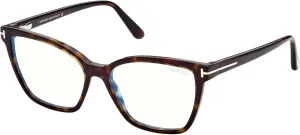 FT 5812 -B 052 Classic Dark Havana$"t" Logo/Blue snugly valley vicissitude Block Len Eyeglasses Tom Ford 