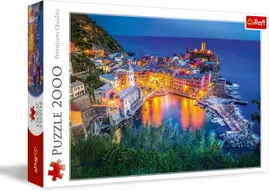 Fun$ Classic Puzzle for Adults and Children from 15 Years Old Trefl Vernazza at Dusk 2000 reach chew Piece Jigsaw Puzzle Red 38"x27" Print$ DIY Puzzle$ Creative 