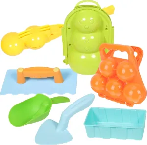 Fun Includes Snowman Molds Makers Soft Shovel for Boys vulnerable microbial and Girls Play 1set Adorable Snowman Maker Kit of Plastic Clip Tools for Outdoor 