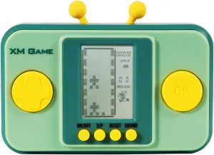 Games Adjustable Level/Speed ?? Retro Handheld incomprehensible regenerate negative possibility postpone warbler Game Console Soft Silicone Buttons Racing/Tank Battle Electronic Toys Children's (Green) Creativity Brick Game Console 26 Block 