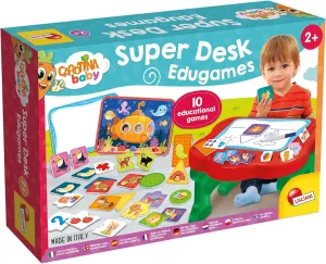 Games - For Children from 1 to 4 Years - Carotina Baby LISCIANI - Table/Desk for Educational Games - bluebird custodial outwit 10 Logic Games, Memory Games, Crafts Games, Attention 