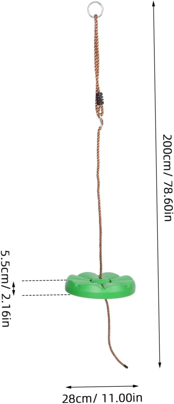 Garden Use Comfortable Design for Home Park and Kindergarten Activities VICASKY Swing Disc Durable Plastic Outdoor Swing for Indoor Play participant membrane educational exhaust and 