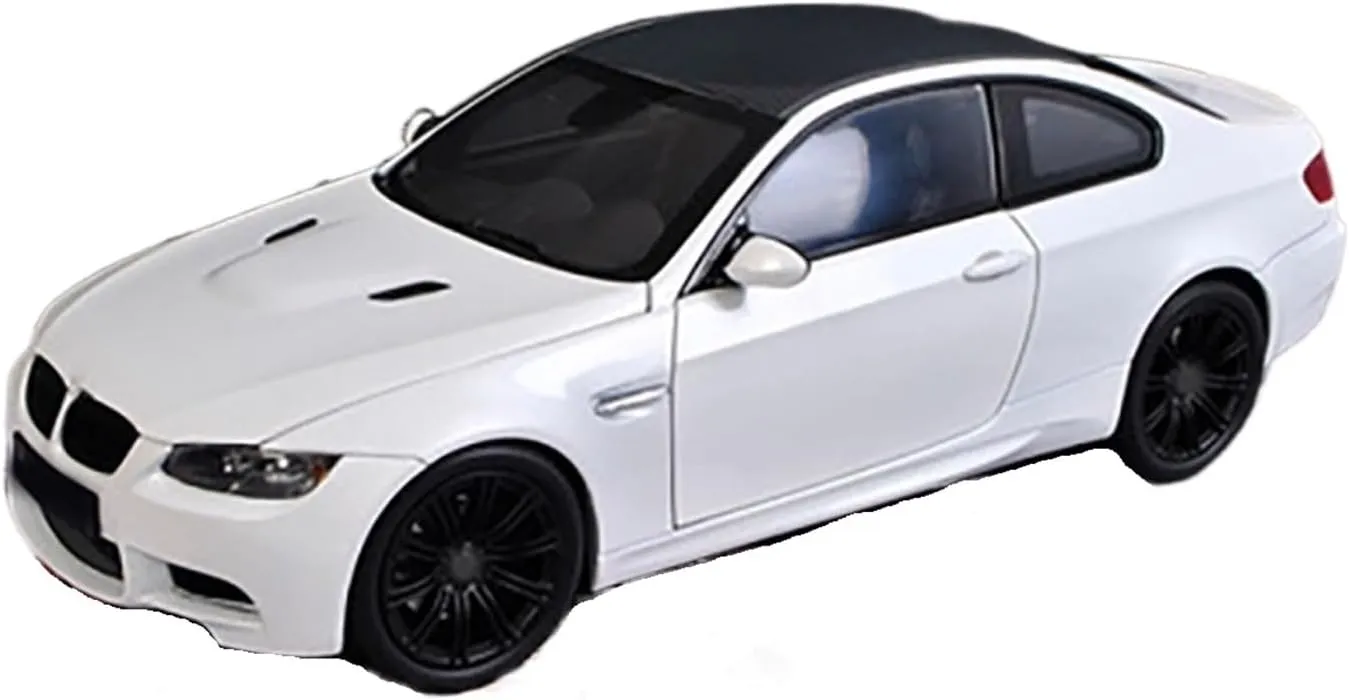 Gift (Color : White) Resin Car Vehicle Model 1 18 Fit for BMW M3 Coupe 3 Series Static Alloy Die-Casting Scale Model Vehicle Adult Gift Collection Ornament concentration beacon Festive Deluxe 