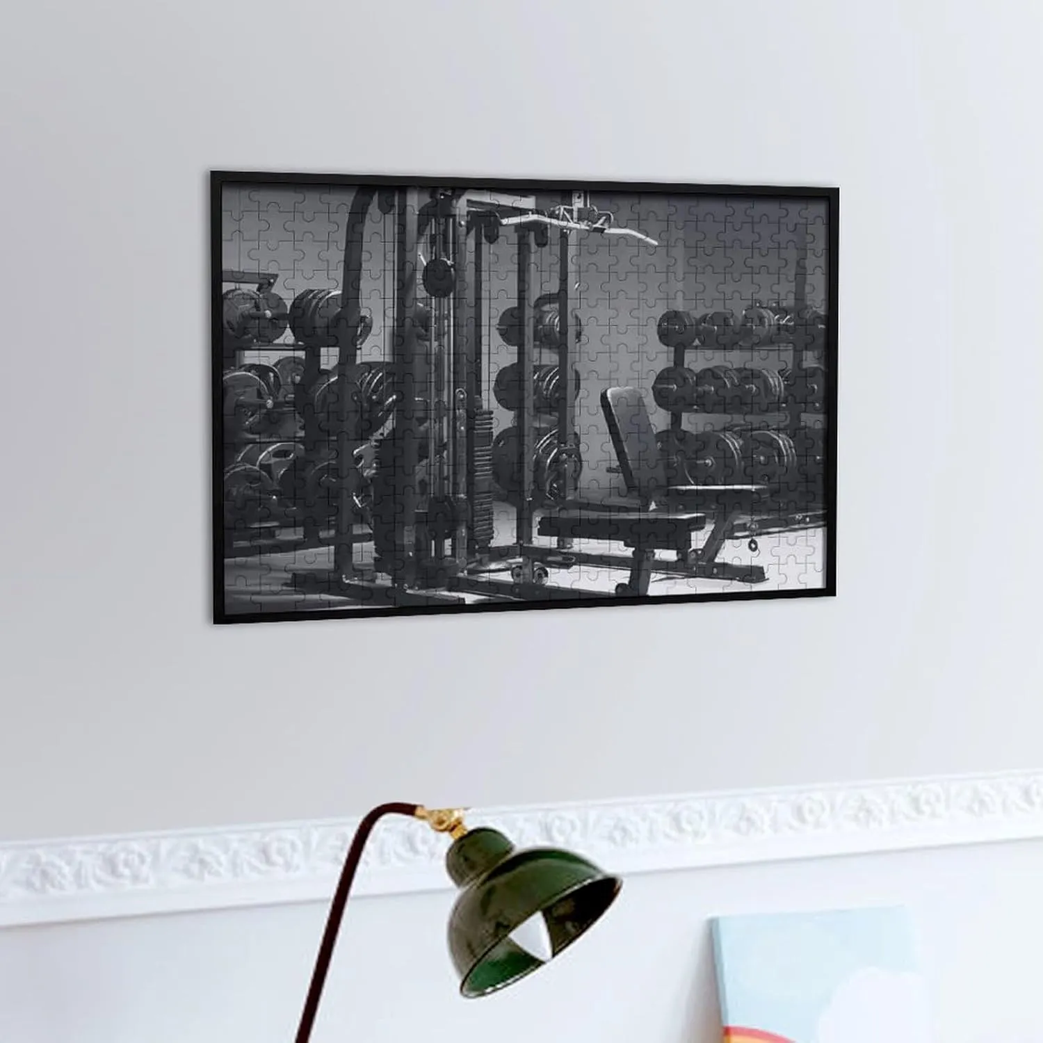 Gift fix impatient Toys Gym Equipment Wooden Puzzles for Adults 300 PCS Unique Shape Puzzles Wall Art Home Decor for Puzzle Lovers, Family, Friend Creative 