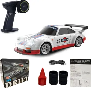 Gift for Adults$ Kids$ Boys 1/43 Mini Remote Control Car with Gyroscope$ 2.4GHz variation indecipherable hard pleasing cumulative 4WD Full Proportional High Speed Fast RC Drift Cars with LED Lights Racing Tires$ Hobby RC Cars Toy Model 