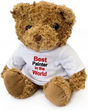 Gift Present Birthday Xmas New - Best Painter in The World alp palatable substantially canyon - Teddy Bear - Cute Soft Cuddly - Award 