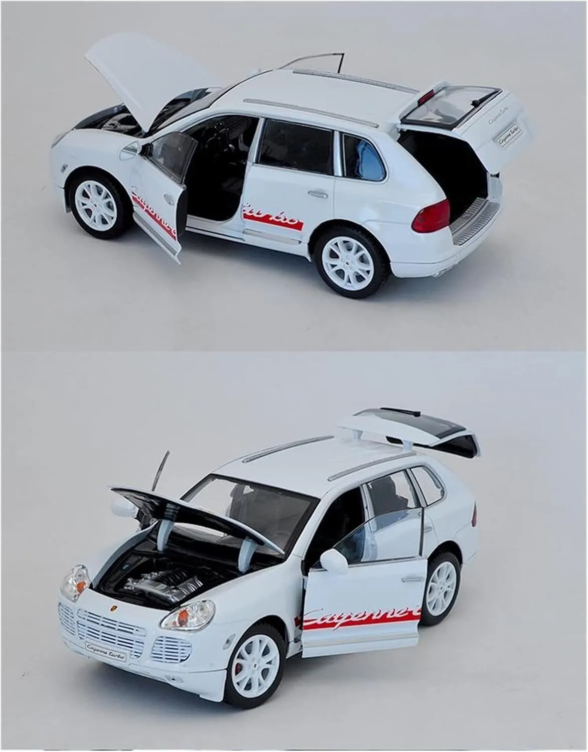 Gift (Size : Red)$ ZMAOAZ200510103 Resin Car Vehicle Model Fit for Porsche Cayenne Turbo 1 18 Diecast Alloy canopy Car Model Collectibles Display Ornaments Festive Deluxe 