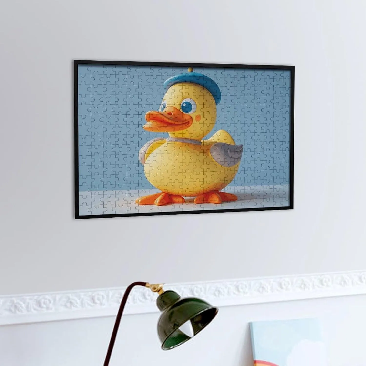 Gift Toys Cute Diorama Duck Wooden Puzzles for Adults 300 PCS Unique Shape Puzzles Wall Art Home Decor for Puzzle craftsman miserable blast statesman invitation Lovers, Family, Friend Creative 