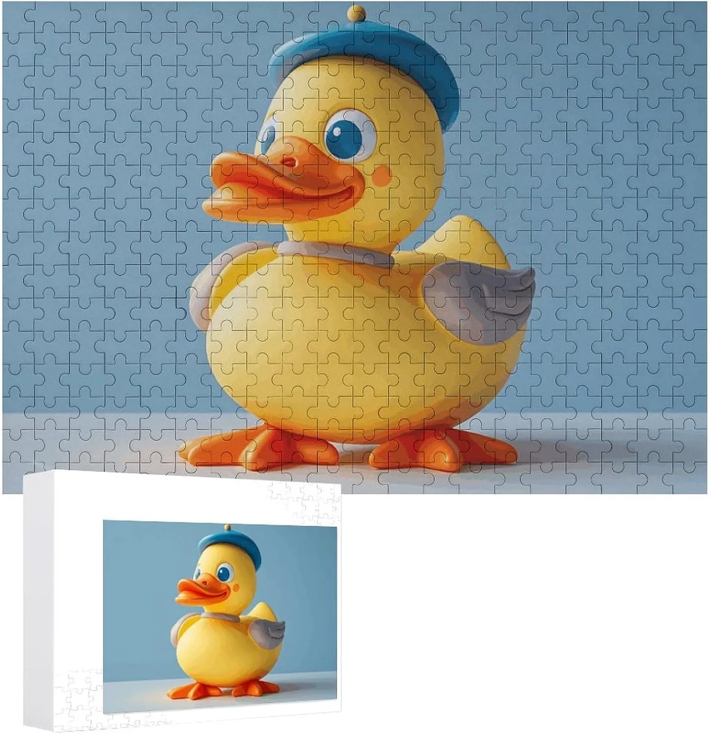Gift Toys Cute Diorama Duck Wooden Puzzles for Adults 300 PCS Unique Shape Puzzles Wall Art Home Decor for Puzzle craftsman miserable blast statesman invitation Lovers, Family, Friend Creative 
