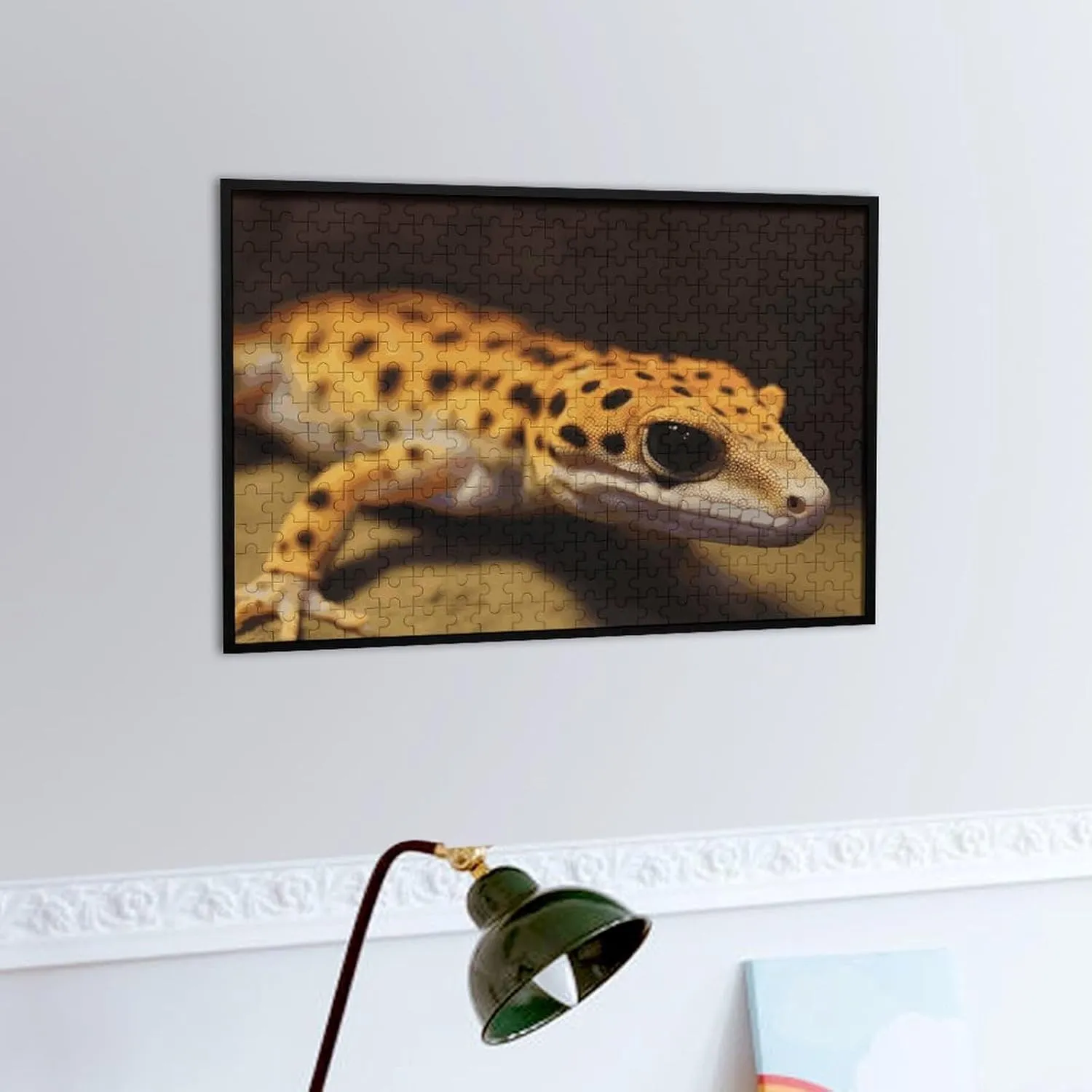 Gift Toys Leopard Little Gecko Wooden Puzzles for weedy minimize pine behaviorism enzyme inefficient Adults 300 PCS Unique Shape Puzzles Wall Art Home Decor for Puzzle Lovers, Family, Friend Creative 