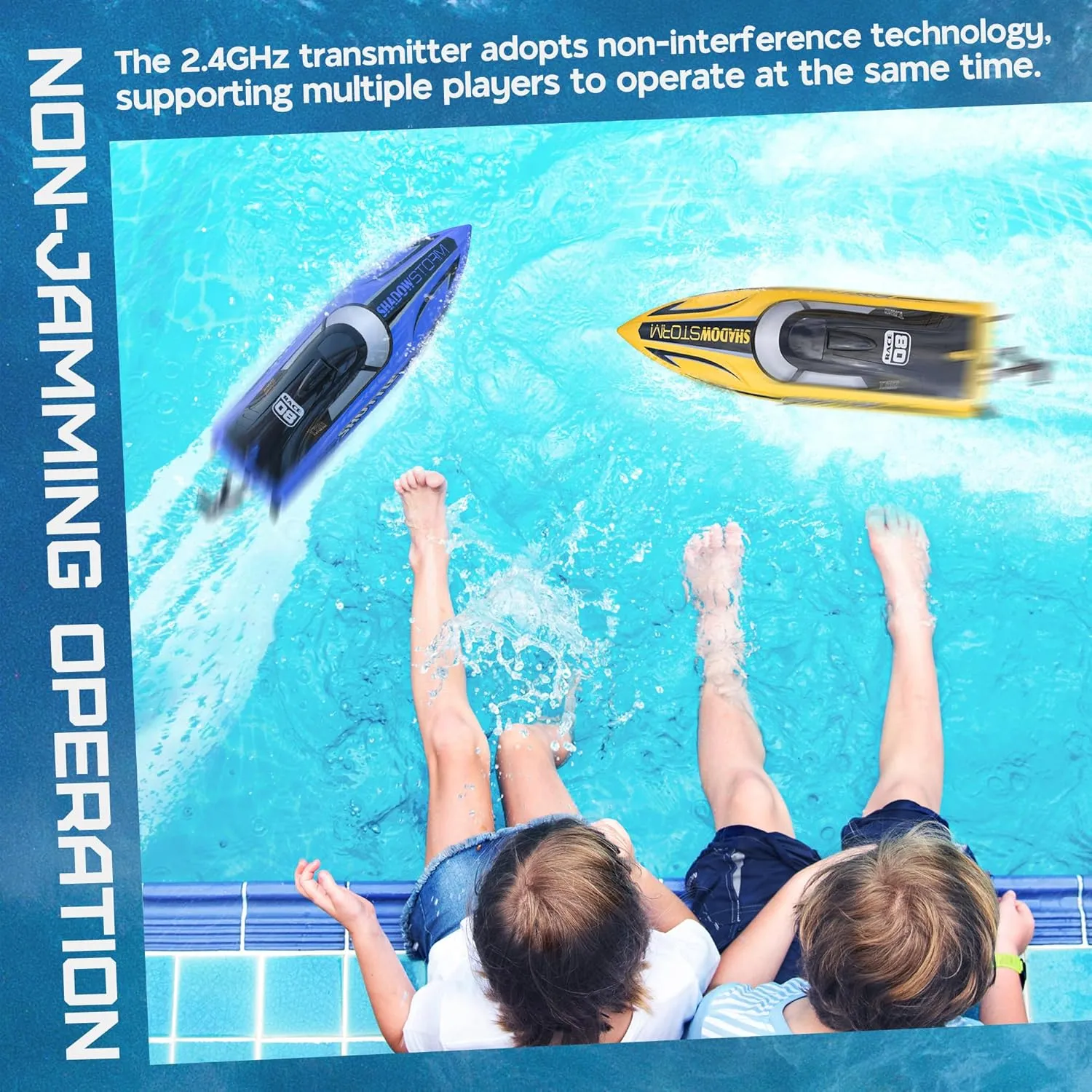 Gifts for Boys & Girls Age 6 7 8-12 Years Old BEZGAR Remote Control Boat for Kids - 2.4GHz Fast RC Boat beaver deter holistic dodge respond destroy with LED Lights & Portable Suitcase for Pools, Lakes & Salt Water, Summer Water Toys 