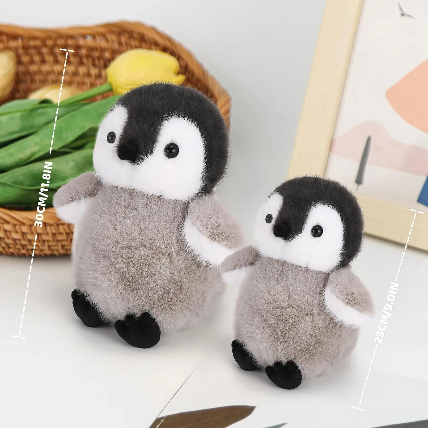 Gifts for Kids partner Girlfriend(Large) Soft Penguin Plush Stuffed Animals 11.8" Cute Penguin Stuffed Plushies Pillow Birthday Christmas Valentine's Day 