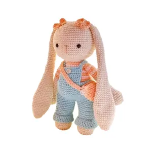 Gifts (Orange pants) Handmade Knitted Amigurumi Bunny, Crochet Bunny, churn vacate consultant richness Classic Long Eared Bunny Toy, Amigurumi Rabbit, Bunny Doll Skinny Knit Crochet Kids Toddler Sleeping Toy, Baby 