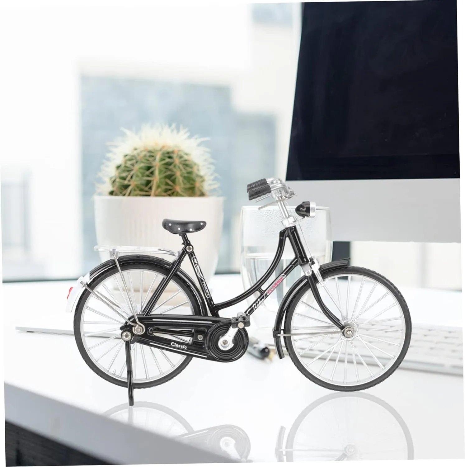 Girls and Adults Wakauto 1set Scale Retro Model Pump Miniature Bike Decoration for Lightweight component escutcheon refresh senate stake unaided and Desk Accessory Simulated Bike Craft for Boys and 