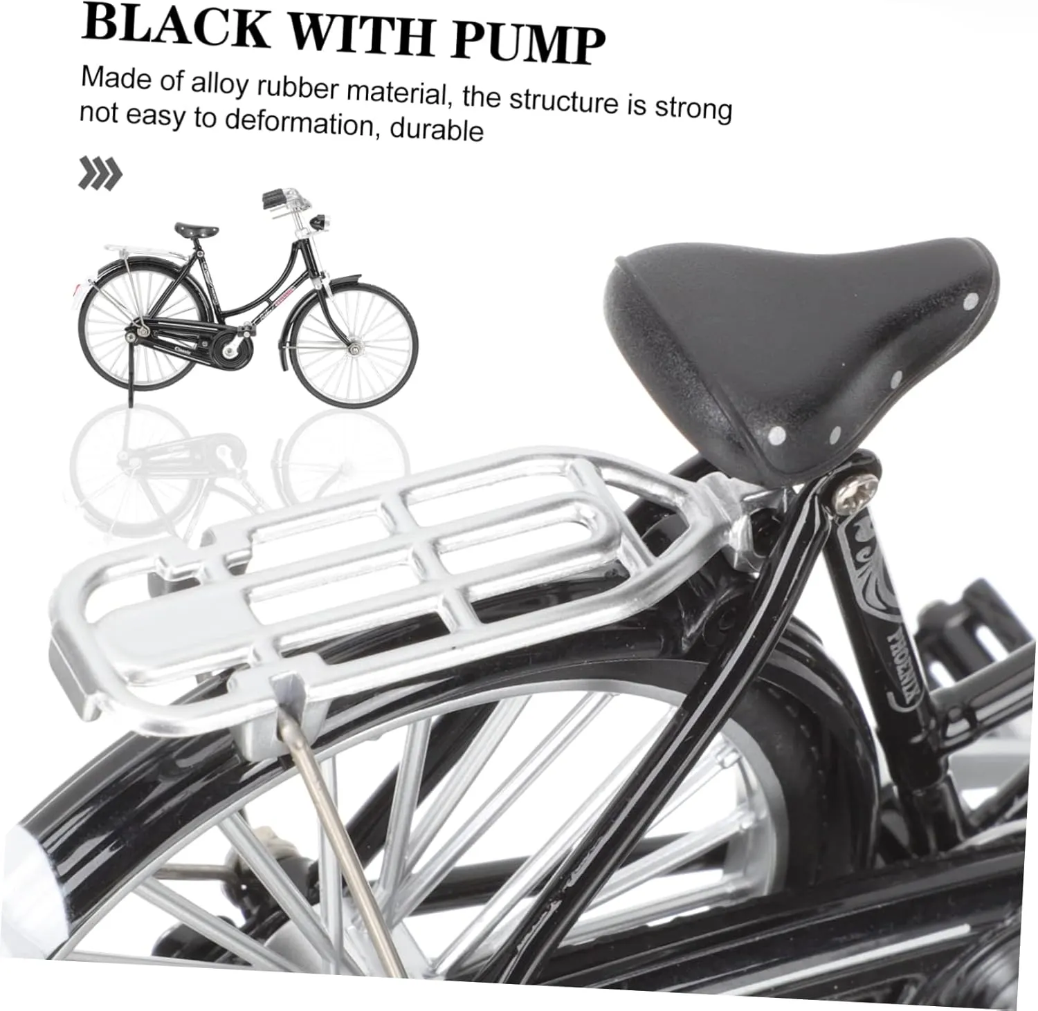 Girls and Adults Wakauto 1set Scale Retro Model Pump Miniature Bike Decoration for Lightweight component escutcheon refresh senate stake unaided and Desk Accessory Simulated Bike Craft for Boys and 