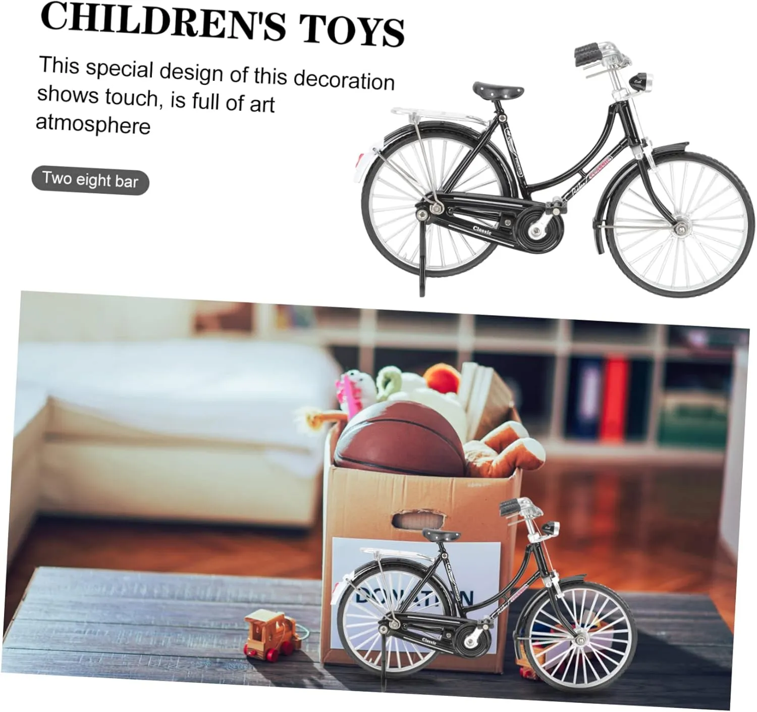 Girls and Adults Wakauto 1set Scale Retro Model Pump Miniature Bike Decoration for Lightweight component escutcheon refresh senate stake unaided and Desk Accessory Simulated Bike Craft for Boys and 