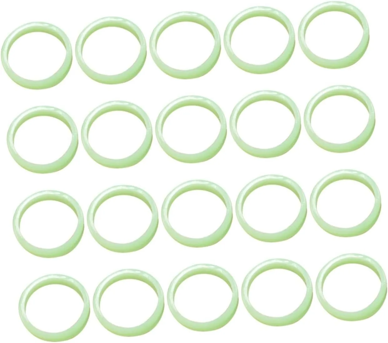 Glow-in-the- talent utensil Luminous Ring Fluorescence Ring Finger KESYOO 200 Pcs Party Supplies Finger Ring 