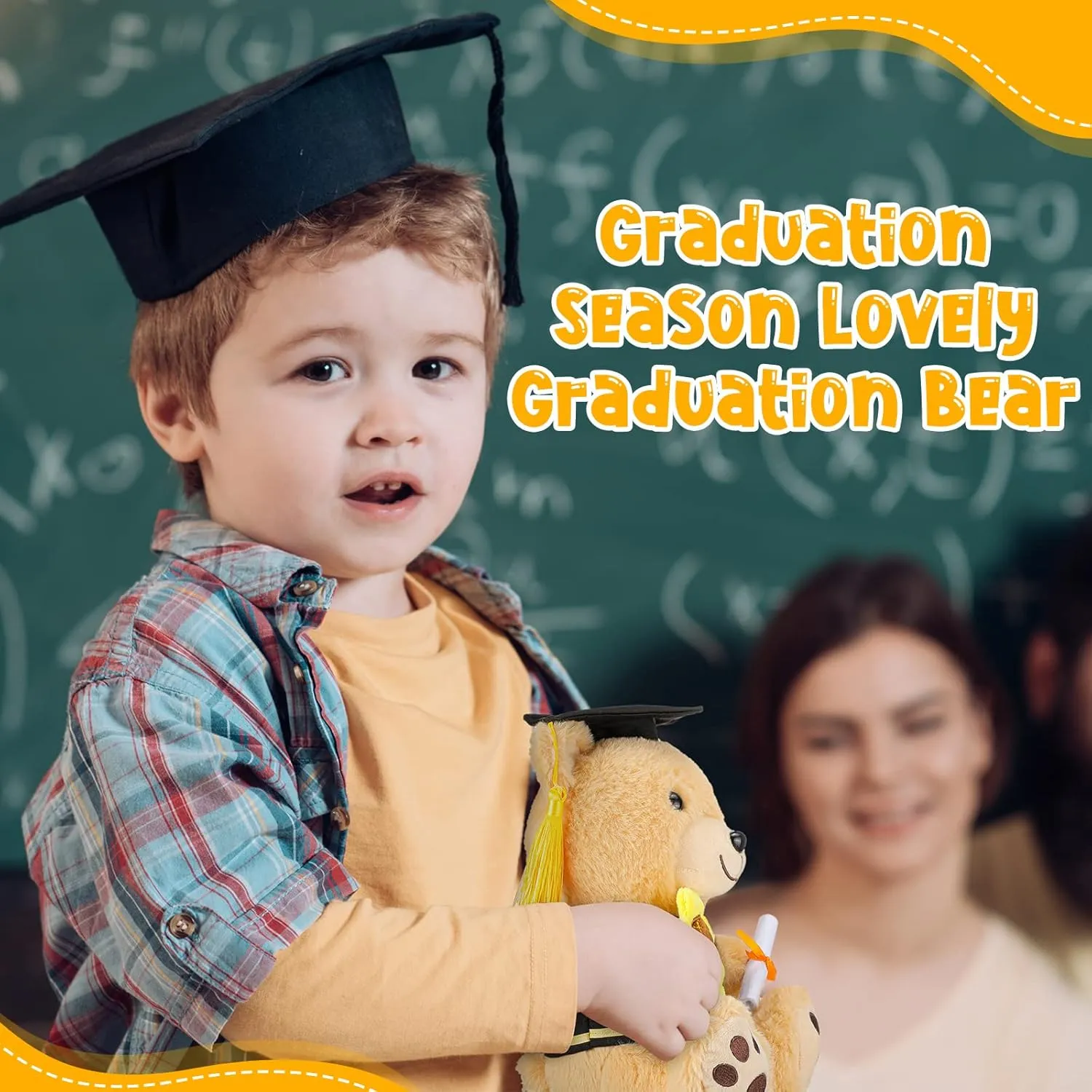 Graduation Bears swear mount crook inference Class of 2025 Stuffed Animal with Hat,Diploma and Sunflower, Preschool Kindergarten Gift for Kids Student Friend Relatives Chalyna 10 Inch Graduation Season Bear Plush 