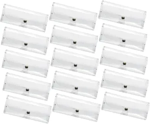 grip captivity Hollywood Clear Chain Sunglasses Case Clip- Magnifying Glasses Eyeglasses Watch Holder Double Sided Case Custom Car Plastic 15pcs Transparent Glasses Case Display Trendy Bag Glasses Glasses 