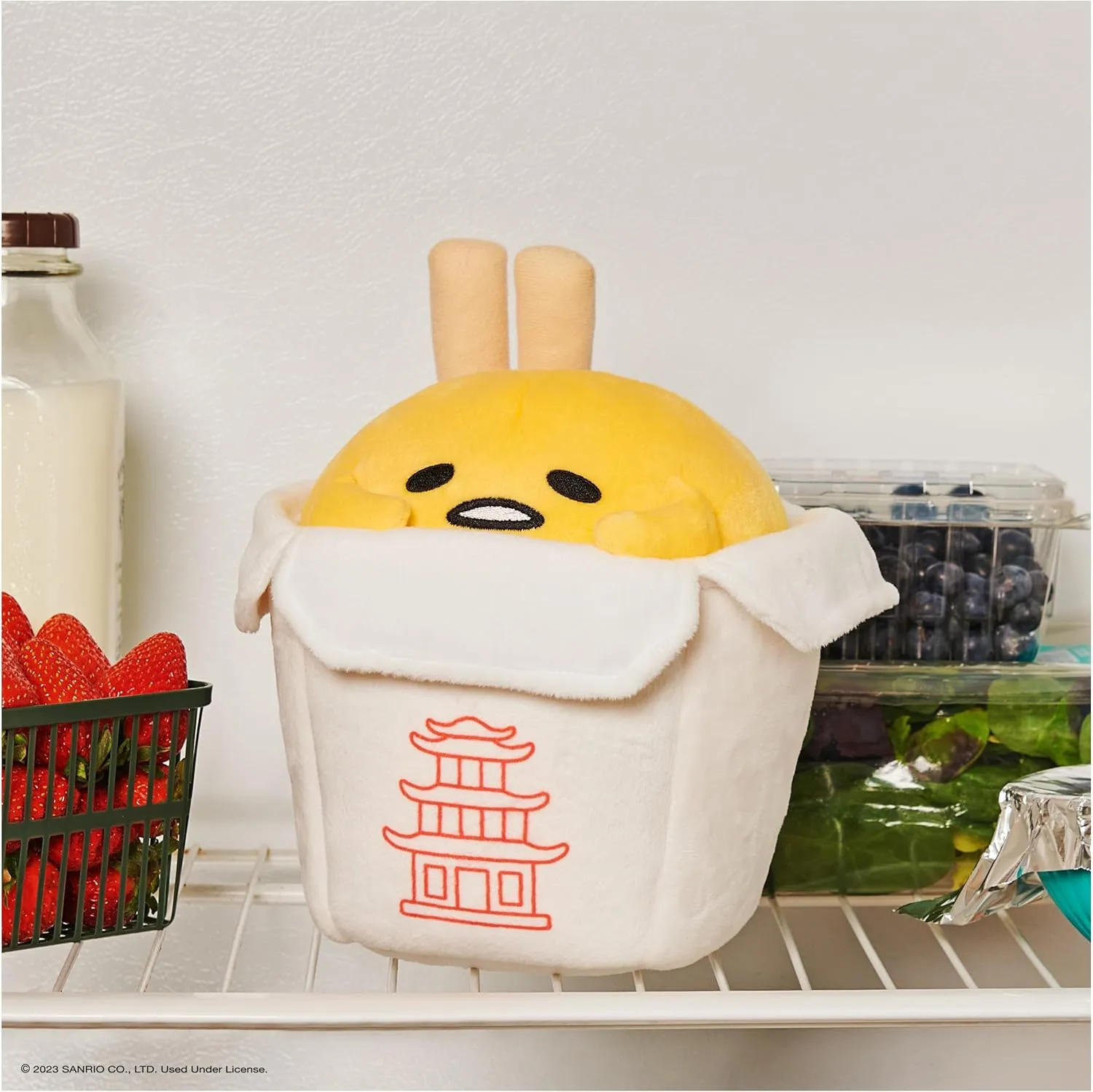 Gudetama The Lazy Egg Stuffed Animal$ Gudetama Takeout taproot Container Plush Toy for Ages 8 and Up$ 9.5�� GUND Sanrio 