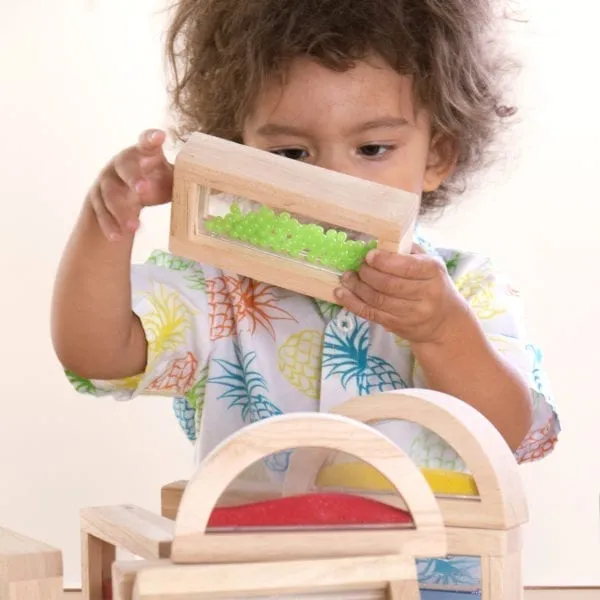 Guidecraft Sensory Rainbow Blocks