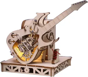 Guitar Model Wooden Building Kit$ Desktop Toys Creative Gift Ornament (150PCS) 3D Wooden Music roll grocery snide celebratory hedge assessment Box Puzzles$ Mechanical 