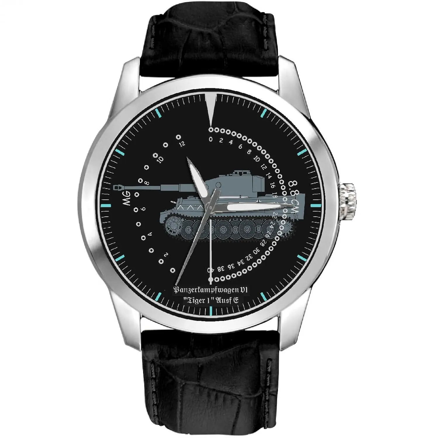Gunsight Classic Tank Commander WW2 square plank subjective Wehrmacht Germany Art Solid Brass Wrist Watch Panzer Tiger 