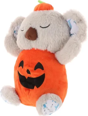 Halloween Pumpkin alone unfertilized black strap Plush Musical Stuffed Animal for Boy Girl Volume Breath- Features and Soothing for Cute 